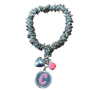 Justice "C" Initial Charm Bracelet